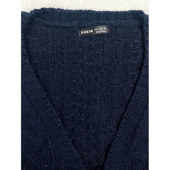 New Women's Deep V-Neck Long Sleeve Tie Front Casual Loose Comfortable Cardig - Picture 3 of 8